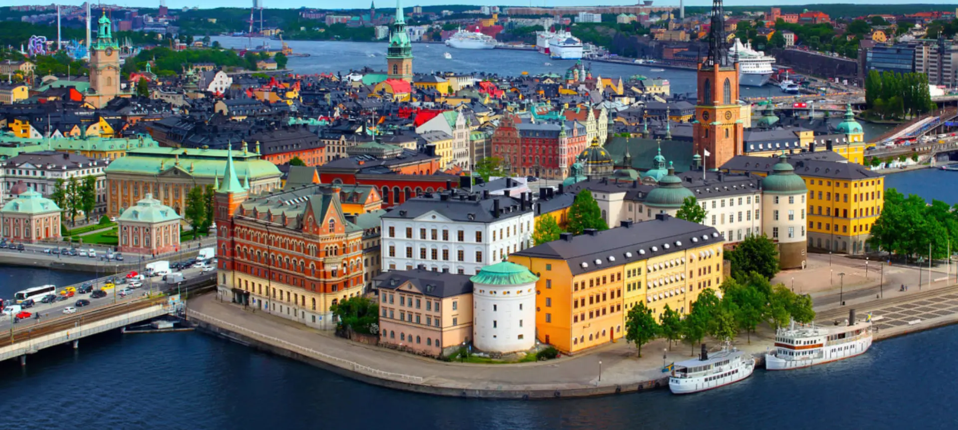 Sztokholm — panorama Gamla Stan